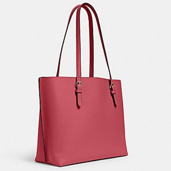 Coach Mollie Tote Gold/Strawberry Haze - Picture 2 of 16